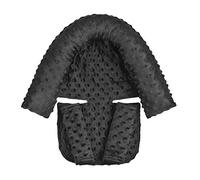 Super Soft Head and Neck Support Pillow and Seat Belt Cover for 6-12 Months, Baby Head and Neck Cushion for Car Seat Adjustable Head and Body Support Pillow Anti-Collision (Black)
