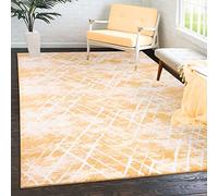 Super Soft Large Area Rugs Living Room Bedroom Carpet Hallway Runner Floor Mats Bright Colour Normal Pile (Yellow, 60 x 110 cm)