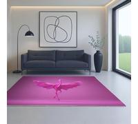 Super-Soft Non-slip Anti skid Carpets Carpet pink Origami Thousand Paper Cranes 60 x 90 cm Fits living room, bedroom, office