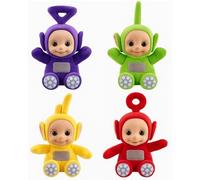 Super Soft Plush Toys Set of 4 - Colorful Stuffed Dolls for Kids - Cuddly Gift for Boys & Girls (Purple, Green, Yellow, Red)