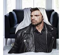 Super-Soft Sebastian Stan Blanket,Sofa Bed Blanket, Suitable for Birthday for Friends and Relatives 60"X50"