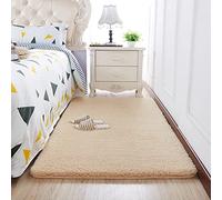 Super Soft Shaggy Rug 200x100 cm - Non-Slip Fluffy Carpet for Living Room & Bedroom Modern Long Pile Home Decor Cozy Area Rug for Comfort & Style