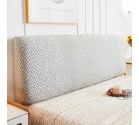 Super Soft Stretch Bed Headboard Slipcover - Comfortable Dustproof Elastic Cover for King/Queen Size Beds - All-Inclusive Protection (Blue 150cm)