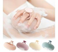 Super Soft Sunflower Suction Cup Bath Ball,2 in 1 Sunflower Bath Ball,Instantliy Exfoliating Bath Sponge Cleaning Brush,Suction Cup Bath Ball with Suction Cup Bath Ball for Men and Women (4 Pcs)