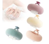 Super Soft Sunflower Suction Cup Bath Ball, 2025 Upgraded 2-in-1 Sunflower Bath Ball Exfoliating Bath Sponge Cleaning Brush with Suction Cup Shower Sponges for Women, Men Shower (Mix-4pcs)