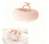 Super Soft Sunflower Suction Cup Bath Ball, New Upgraded 2-in-1 (Pink)