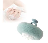 Super Soft Sunflower Suction Cup Bath Ball,Super Soft Sponge for Bathing, 2-in-1 Sunflower Bath Ball,Exfoliating Sponge Cleaning Brush,Body Exfoliating Sponges (Blue)