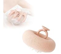 Super Soft Sunflower Suction Cup Bath Ball,Super Soft Sponge for Bathing, 2-in-1 Sunflower Bath Ball,Exfoliating Sponge Cleaning Brush,Body Exfoliating Sponges (Pink)