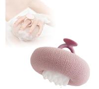 Super Soft Sunflower Suction Cup Bath Ball,Super Soft Sponge for Bathing, 2-in-1 Sunflower Bath Ball,Exfoliating Sponge Cleaning Brush,Body Exfoliating Sponges (Purple)