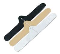 Super Soft, Sweat Wick Bra Liner, Pure 70% Bamboo & 30% Cotton, No Tags, No Seams, Size: Large ~26" End-to-End (3 Liners, Black/White/Beige)