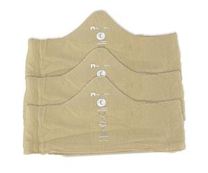 Super Soft, Sweat Wick Bra Liner, Pure 70% Viscose & 30% Cotton, No Tags, No Seams, Size: Small 14" End-to-End, Beige, L