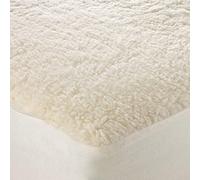 Super Soft Thermal Fleece Underblanket Deep 3/4 Bed Mattress Protector, Warm Cosy Sheepskin Bed Cover Toppers - 30cm Fitted 4FT Mattress Enhancers (122x190 cm)