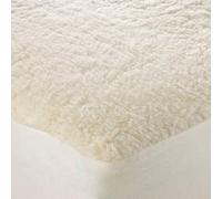 Super Soft Thermal Fleece Underblanket Deep King Bed Mattress Protector, Warm Cosy Sheepskin Bed Cover Toppers - 30cm Fitted King Mattress Enhancers (150x200 cm)