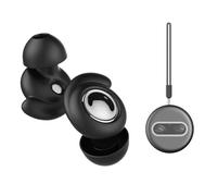 Super Soft Wireless Sleep Ear Buds - 35dB Noise Reduction Mini Earplugs for Airplane Travel, Work Sleeping, Construction Sites, Black