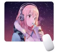 Super Sonico Anime Manga Video Game Non-Slip Mousepad Gaming Computer Mouse Pad Gaming Desktop Laptop Mouse Pad with Stitched Edge 7.1 x 8.7 inches