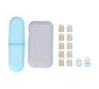 Super Sound Isolation Earplugs Noise Reduction Soft Comfortable Reusable Ear Plugs for Sleeping Studying Swimming Traveling Blue Silicone Foam 5 Pairs