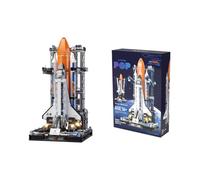 Super Space Shuttle Building Blocks Set, 2200PCS DIY Rocket Launch Model with Display Stand with Detailed Spacecraft & Launch Pad, Creative Assembly Display Brick Set for Adult＆ Youth