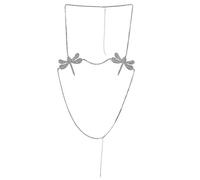 Super Sparkling Zircon Sexy Hot Girl Breast Chain Fashion Exaggerated Dragonfly Bikini Body Chain