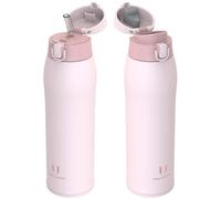 Super Sparrow Insulated Water Bottle - Travel Mug - 950ml - Stainless Steel Water Bottles - BPA Free - Leakproof Metal Bottles - Includes 2 Lids, Straw Lid & Spout Lid