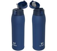 Super Sparrow Insulated Water Bottle - Travel Mug - 950ml - Stainless Steel Water Bottles - BPA Free - Leakproof Metal Bottles - Includes 2 Lids, Straw Lid & Spout Lid