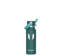 Super Sparrow Kids Water Bottle 350ml - FlipFlow Insulated Metal Water Bottles with Straw Lid - BPA-Free Bottles Stainless Steel & Leakproof Thermal Flask - Ideal for Home, Office, Travel or Sports