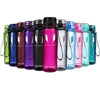 Super Sparrow Sports Water Bottle - 1000ml - Non-Toxic BPA Free & Eco-Friendly Tritan Co-Polyester Plastic - For Running, Gym, Yoga, Outdoors and Camping