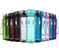 Super Sparrow Sports Water Bottle - 1000ml - Non-Toxic BPA Free & Eco-Friendly Tritan Co-Polyester Plastic - For Running, Gym, Yoga, Outdoors and Camping