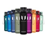Super Sparrow Sports Water Bottle - 1000ml - Non-Toxic BPA Free & Eco-Friendly Tritan Co-Polyester Plastic - For Running, Gym, Yoga, Outdoors and Camping