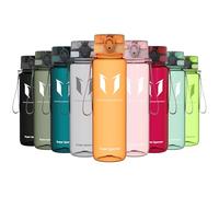 Super Sparrow Sports Water Bottle - 1000ml - Non-Toxic BPA Free & Eco-Friendly Tritan Co-Polyester Plastic - For Running, Gym, Yoga, Outdoors and Camping