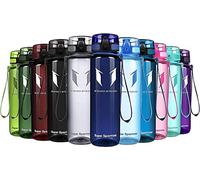 Super Sparrow Sports Water Bottle - 1000ml - Non-Toxic BPA Free & Eco-Friendly Tritan Co-Polyester Plastic - For Running, Gym, Yoga, Outdoors and Camping