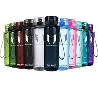 Super Sparrow Sports Water Bottle - 1000ml - Non-Toxic BPA Free & Eco-Friendly Tritan Co-Polyester Plastic - For Running, Gym, Yoga, Outdoors and Camping