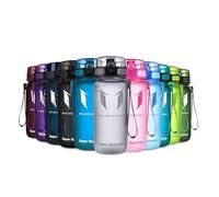 Super Sparrow Sports Water Bottle - 350ml - Non-Toxic BPA Free & Eco-Friendly Tritan Co-Polyester Plastic - For Running, Gym, Yoga, Outdoors and Camping