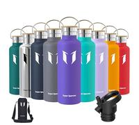 Super Sparrow Stainless Steel Water Bottle - 750ml - Vacuum Insulated Metal Water Bottle - Standard Mouth Flask - BPA Free - Straw Water Bottle for Gym, Travel, Sports