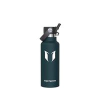 Super Sparrow Water Bottle Stainless Steel - Metal Water Bottle - 500ml - Insulated Water Bottles - Water Bottle with Straw Lid - BPA Free Kids Water Bottle - Flask for Gym, Travel, Sports