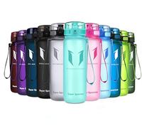 Super Sparrow Sports Water Bottle - 500ml - Non-Toxic BPA Free & Eco-Friendly Tritan Co-Polyester Plastic - For Running, Gym, Yoga, Outdoors and Camping