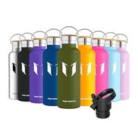 Super Sparrow Stainless Steel Water Bottle -620ml- Vacuum Insulated Metal Water Bottle - Standard Mouth Flask - BPA Free - Ideal Straw Water Bottle for Work, Gym, Travel, Sports