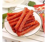 Super spicy strips, spicy slices and spicy sticks, Chinese latiao spicy snacks gift package, large gluten, handmade spicy strips, healthy vegetarian food, casual spicy snacks (Spicy stick,10 bags)