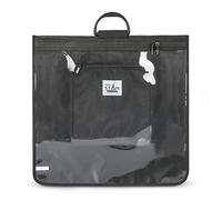 SUPER STAM Tallit tallis and Tefillin Clear Front Rain Proof Travel Tote bag with Carry Handle And shoulder strap Large 16x16 inch fits one pair tefillin & tallit (Large 40X40 CM 16x16 inch)