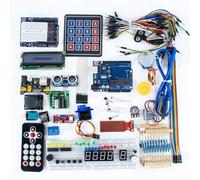 Super Starter Kit For Arduino R3 With 40 Plus Components Including Lcd Screen Sensors Motors And Resistors For Beginner Electronics Learning Projects White Color(UNO-Pro)