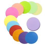 Super Sticky Notes Pad - 600 Sheets, 60x60mm, 12 Colors, Round for Office, Home, School, Refrigerator