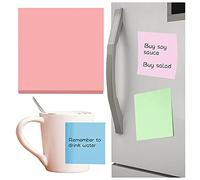 Super Sticky Notes Set with 100 Sheets in Bright Colours for Efficient Office Organisation, Creative Footnotes (One Size)