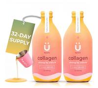 Super-Strength Liquid Collagen 12,000mg - Pure Hydrolysed Peptides for Women Skin, Hair, Nails and Muscle Repair - Grass-fed Bovine with VIT C, Zinc, Manganese - Made in UK - 330ml (Pack of 2)