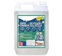 Super Strength White Vinegar 20% 5L | High Strength Cleaning Vinegar | Concentrated Vinegar for Cleaning, Descaling, Laundry & Garden Use | Industrial White Vinegar with Acetic Acid