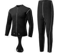 Super Stretch 5mm Neoprene Wetsuit, Full Body Wetsuit With Back Zipper, Two Piece For Men - Snorkeling(L)