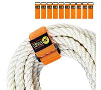 Super-Stretch Wrap-It Storage Straps - (10) 9" Orange - Elastic Hook and Loop Cinch Straps - Extension Cord Organizer, Hose and Cables Straps, Cord Wrap, Cord Keeper, Garage and RV Storage Accessories