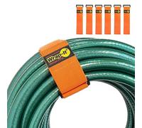 Super-Stretch Wrap-It Storage Straps - (6) 18" Orange - Elastic Hook and Loop Cinch Straps - Extension Cord Organizer, Hose and Cables Straps, Cord Wrap, Cord Keeper, Garage and RV Storage Accessories