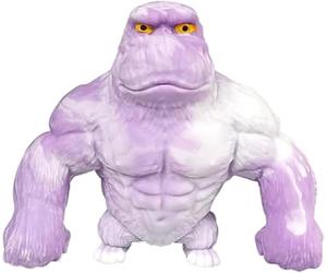 Super Stretchy Squishy Monkey Gorilla Toy - Pull, Squish & Relax! Durable Elastic Rubber Stress Relief Fidget Toys for Kids & Adults, Fun Birthday (Purple)