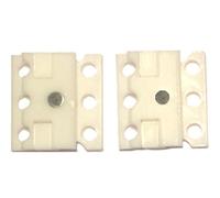 Super Strong Magnetic Shoe Buckle Closures - Just Click and Go. Stylish, No Tie Shoelaces for Shoes, Trainers, Sneakers, Sports Shoes. Maximum Strength and Comfort Shoe Buckles. Easy Laces (WHITE)