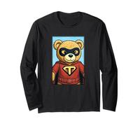 Super Teddy Cute Superhero Bear Long Sleeve T-Shirt