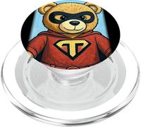 Super Teddy Cute Superhero Bear PopSockets PopGrip for MagSafe
